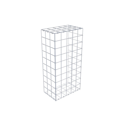 Type 2 oplegkorf 100 cm x 30 cm x 50 cm (L x H x D), maaswijdte 10 cm x 10 cm, C-ring