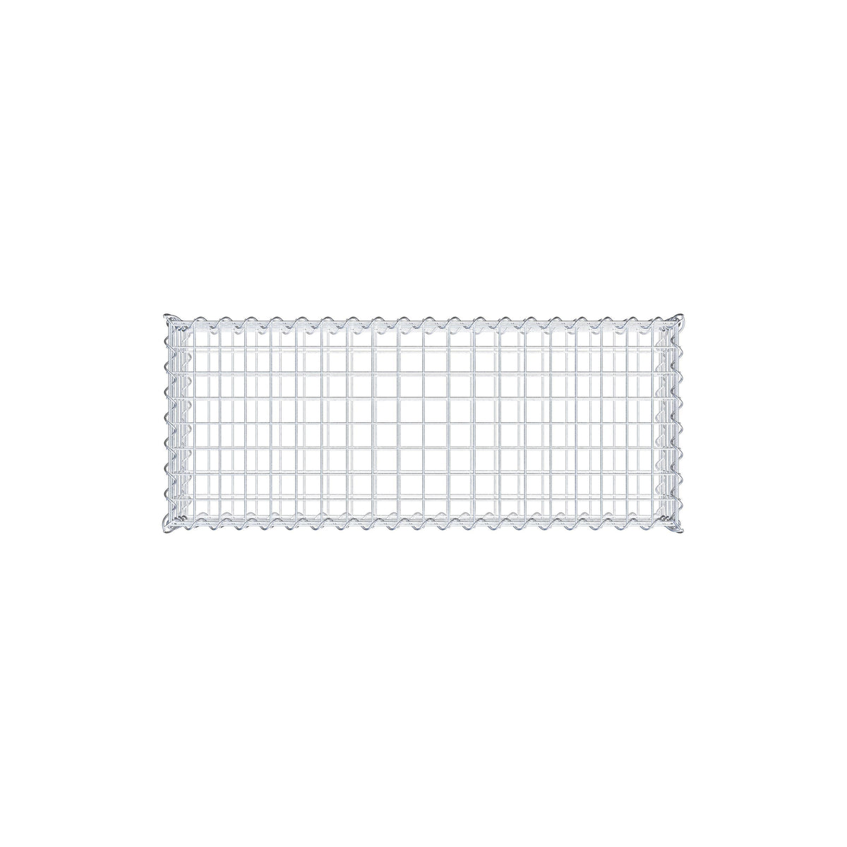 Gabion 100 cm x 20 cm x 40 cm (L x H x D), mesh size 5 cm x 5 cm, spiral