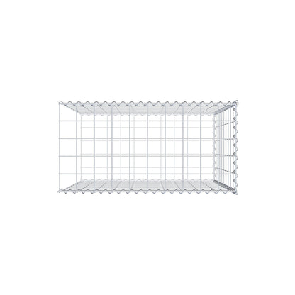 Opvokset gabion type 2 100 cm x 100 cm x 50 cm (L x H x D), maskestørrelse 10 cm x 10 cm, spiral