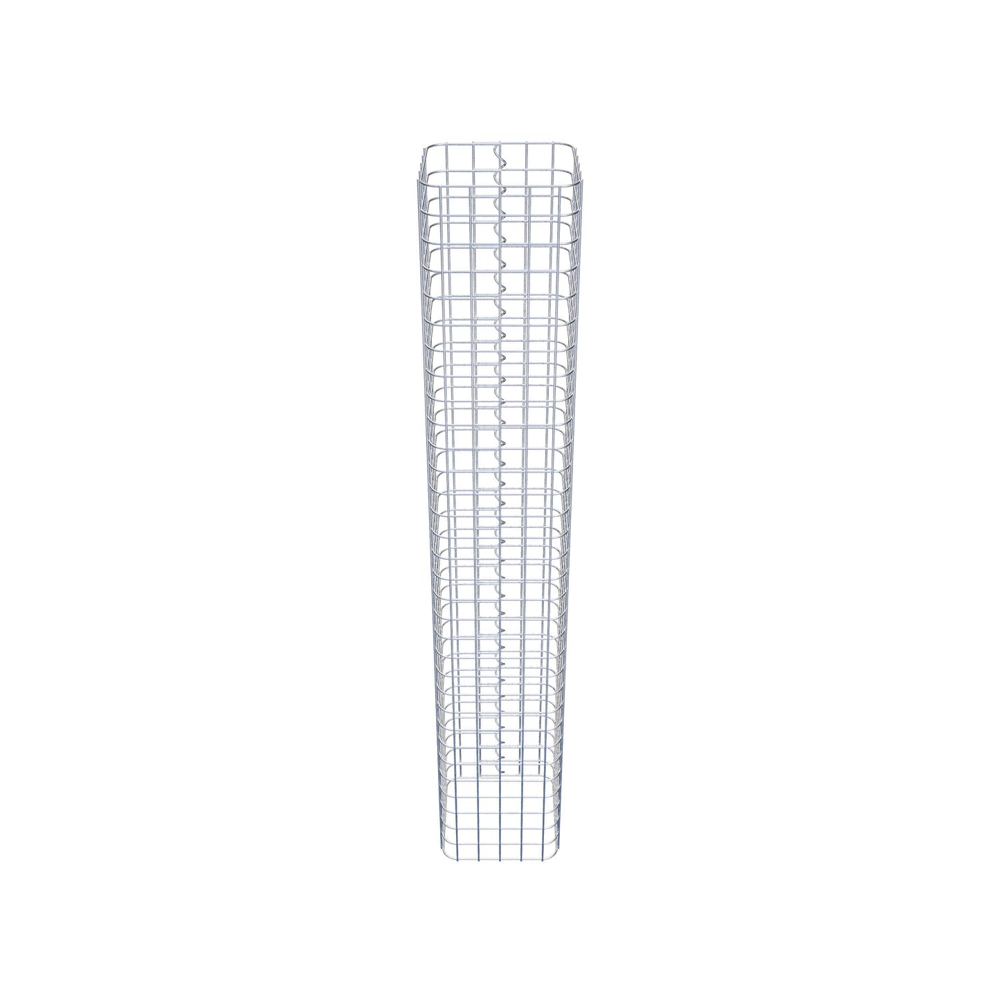 Gabionensäule eckig 27 cm x 27 cm, 160 cm Höhe, MW 5 cm x 5 cm