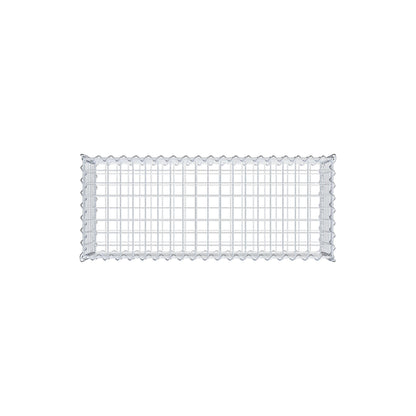 Gavión 100 cm x 30 cm x 40 cm (largo x alto x fondo), malla 5 cm x 5 cm, en espiral