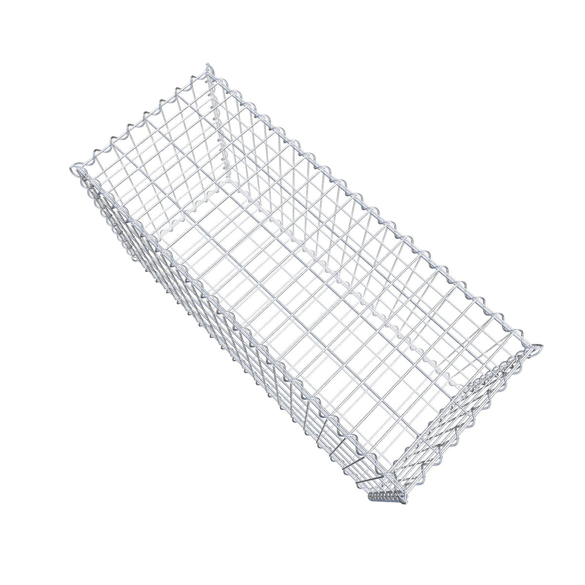 Gabione 100 cm x 50 cm x 40 cm (L x H x T), Maschenweite 5 cm x 10 cm, Spirale