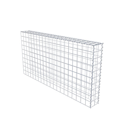 Gabion rapporté type 4 200 cm x 100 cm x 20 cm (L x H x P), mailles 10 cm x 10 cm, spirale