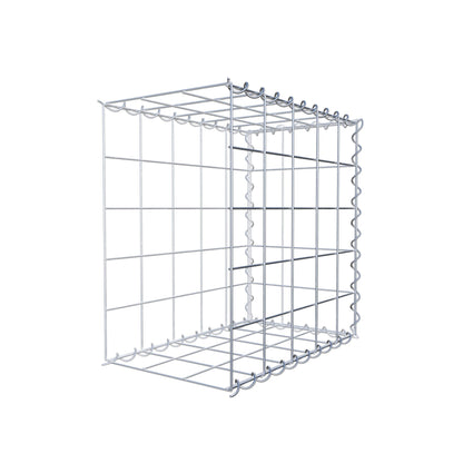 Opvokset gabion type 2 50 cm x 50 cm x 30 cm (L x H x D), maskestørrelse 10 cm x 10 cm, spiral