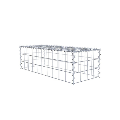 Anbaugabione Typ 3 100 cm x 30 cm x 40 cm (L x H x T), Maschenweite 10 cm x 10 cm, Spirale