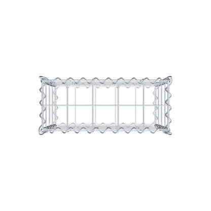 Gabion 50 cm x 40 cm x 20 cm (L x H x D), mesh size 10 cm x 10 cm, spiral