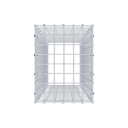 Monteret gabion type 3 100 cm x 30 cm x 40 cm (L x H x D), maskestørrelse 5 cm x 5 cm, C-ring