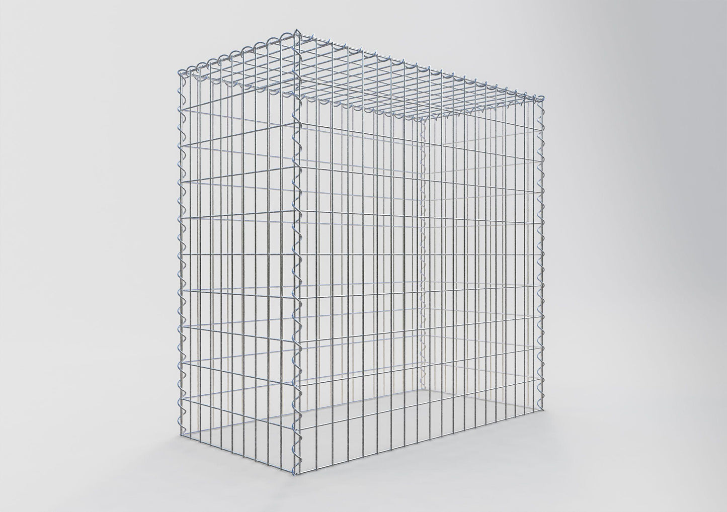 Anbaugabione Typ 3 100 cm x 100 cm x 50 cm (L x H x T), Maschenweite 5 cm x 10 cm, Spirale