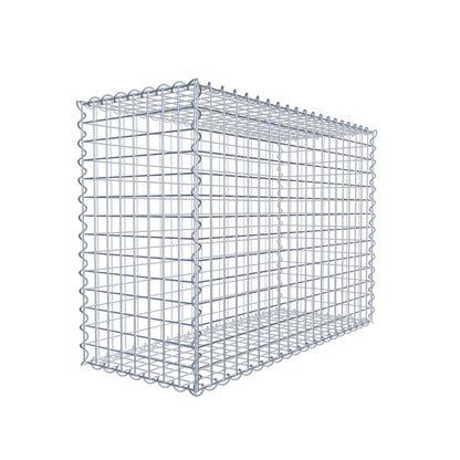 Gabião 100 cm x 70 cm x 40 cm (C x A x P), malhagem 5 cm x 5 cm, espiral