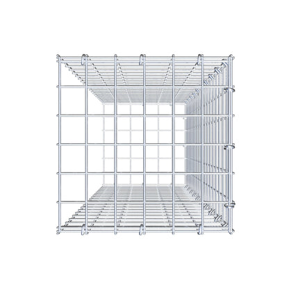 Monteret gabion type 2 100 cm x 30 cm x 30 cm (L x H x D), maskestørrelse 5 cm x 5 cm, C-ring