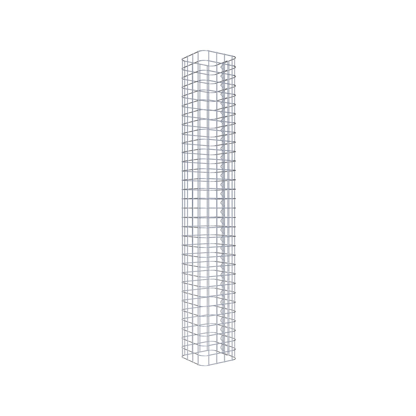 Gabionpelare, kvadrat 22 cm x 22 cm, 160 cm hög, MW 5 cm x 5 cm