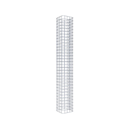 Gabionpelare, kvadrat 22 cm x 22 cm, 160 cm hög, MW 5 cm x 5 cm