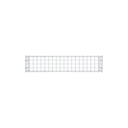 Anbaugabione Typ 3 100 cm x 30 cm x 20 cm (L x H x T), Maschenweite 5 cm x 10 cm, C-Ring