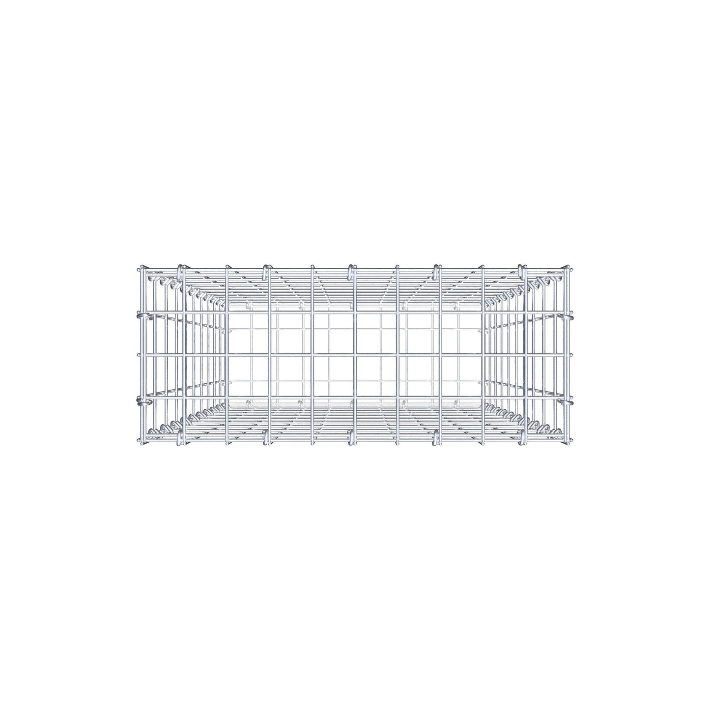 Gabion 100 cm x 50 cm x 20 cm (L x H x D), maskestørrelse 5 cm x 10 cm, C-ring