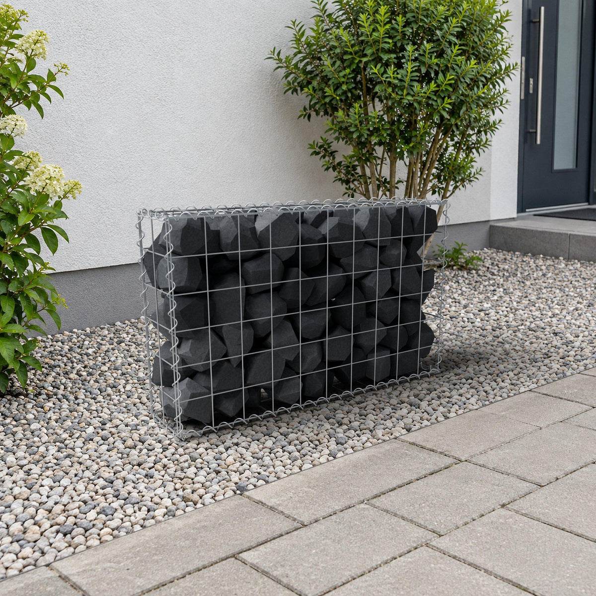 Gabione 100 cm x 60 cm x 20 cm (L x H x T), Maschenweite 10 cm x 10 cm, Spirale