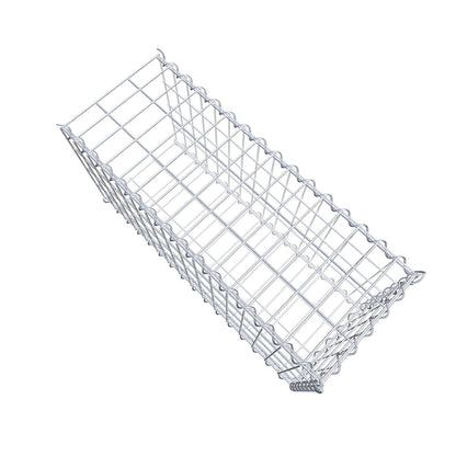 Opvokset gabion type 2 80 cm x 40 cm x 30 cm (L x H x D), maskestørrelse 5 cm x 10 cm, spiral