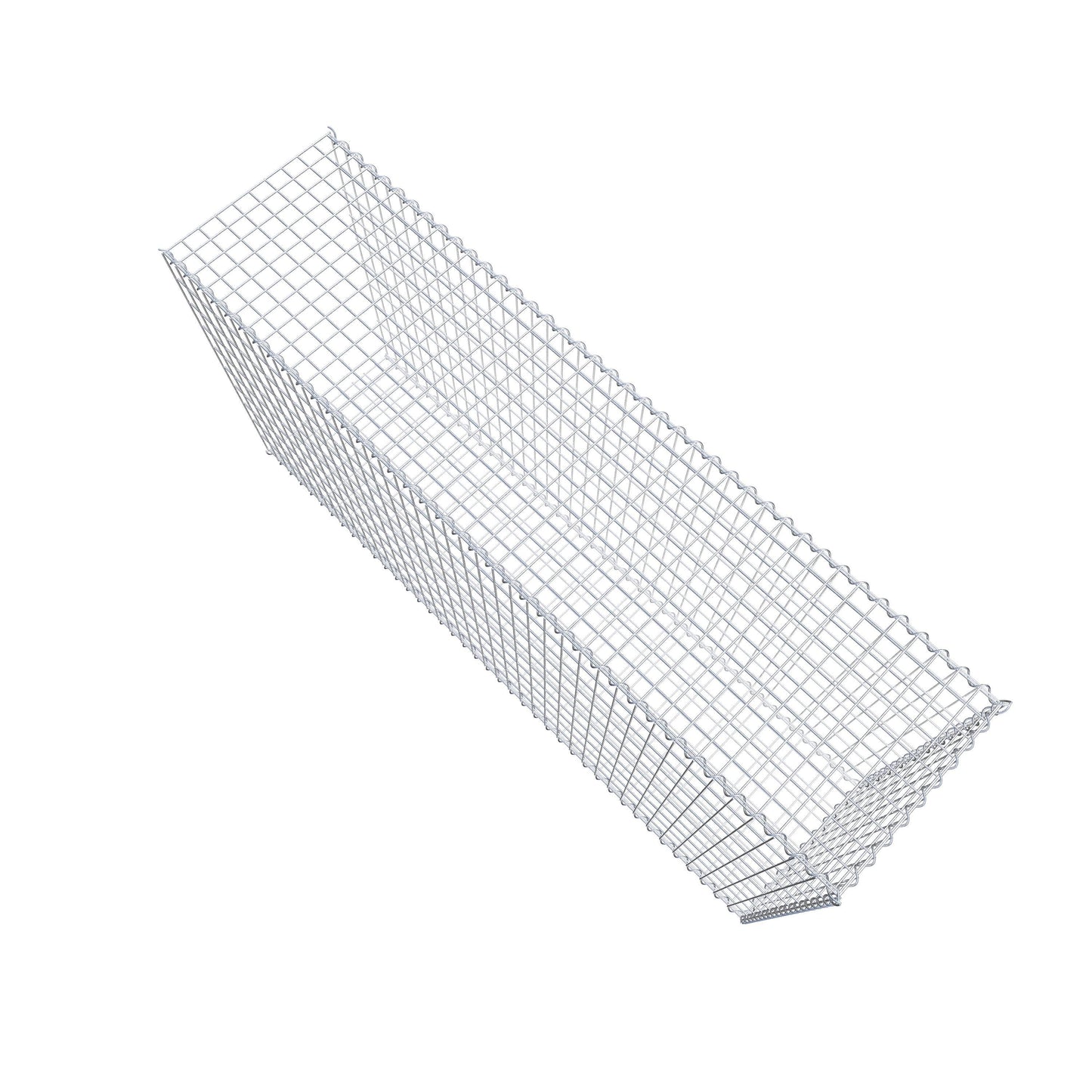 Gabion rapporté type 2 200 cm x 100 cm x 50 cm (L x H x P), mailles 5 cm x 10 cm, spirale