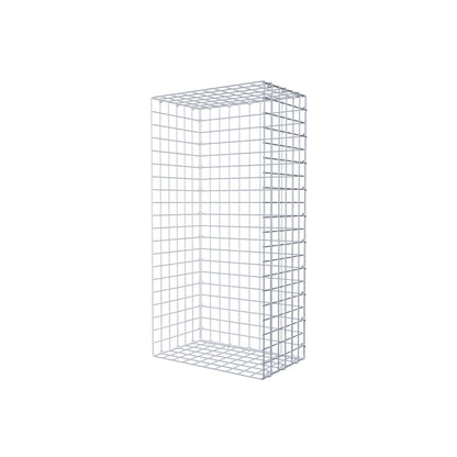 Monteret gabion type 2 100 cm x 30 cm x 50 cm (L x H x D), maskestørrelse 5 cm x 5 cm, C-ring