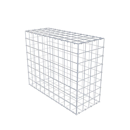 Gabion 100 cm x 80 cm x 40 cm (L x H x D), maskestørrelse 10 x 10 cm, spiralring