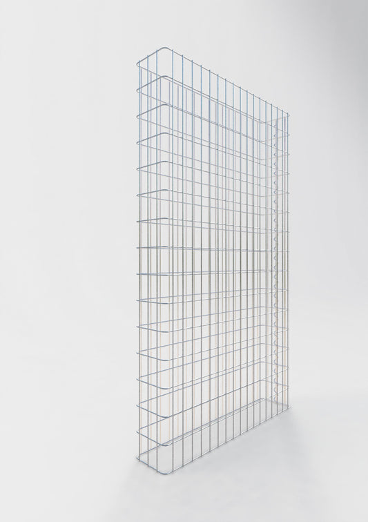 Schanskorfomheining lengte 87 cm, hoogte 160 cm, diepte 17 cm, maaswijdte 5 x 10 cm