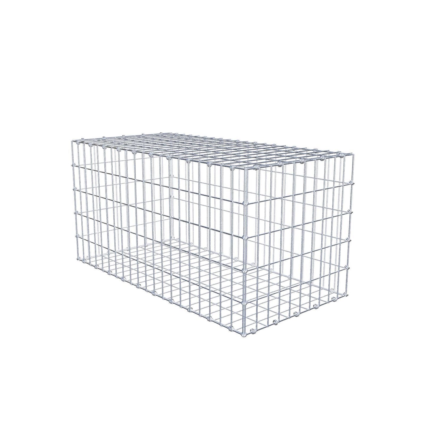 Gabbione 100 cm x 50 cm x 50 cm (L x H x P), maglia 5 x 10 cm, anello a spirale
