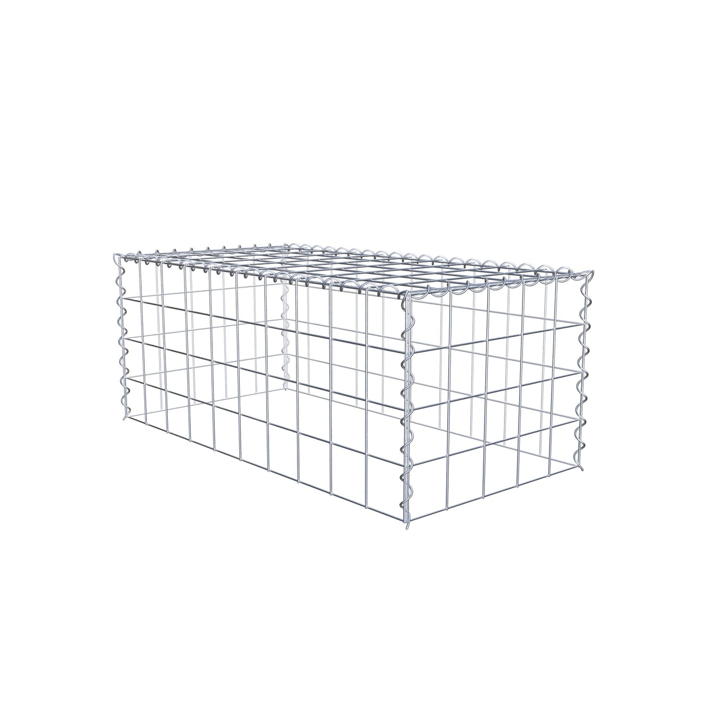 Anbaugabione Typ 3 100 cm x 40 cm x 50 cm (L x H x T), Maschenweite 10 cm x 10 cm, Spirale