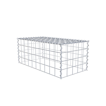 Anbaugabione Typ 3 100 cm x 40 cm x 50 cm (L x H x T), Maschenweite 10 cm x 10 cm, Spirale