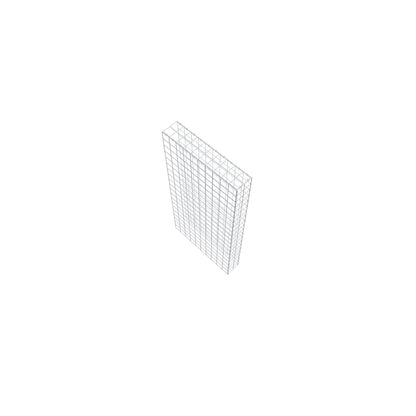 Fourche rapportée type 4 200 cm x 100 cm x 20 cm (L x H x P), mailles 10 cm x 10 cm, anneau en C