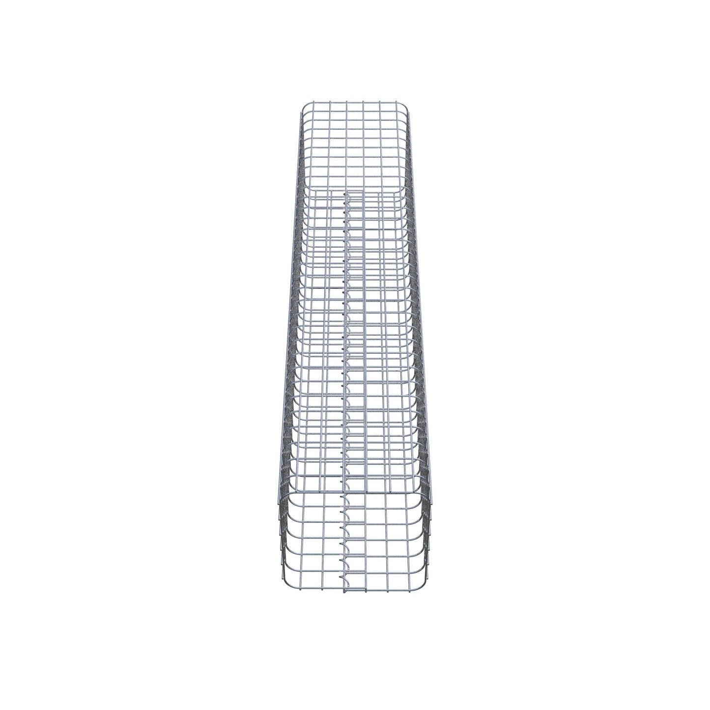 Schanskorfzuil hoekig 32 cm x 32 cm, 160 cm hoog, MW 5 cm x 5 cm