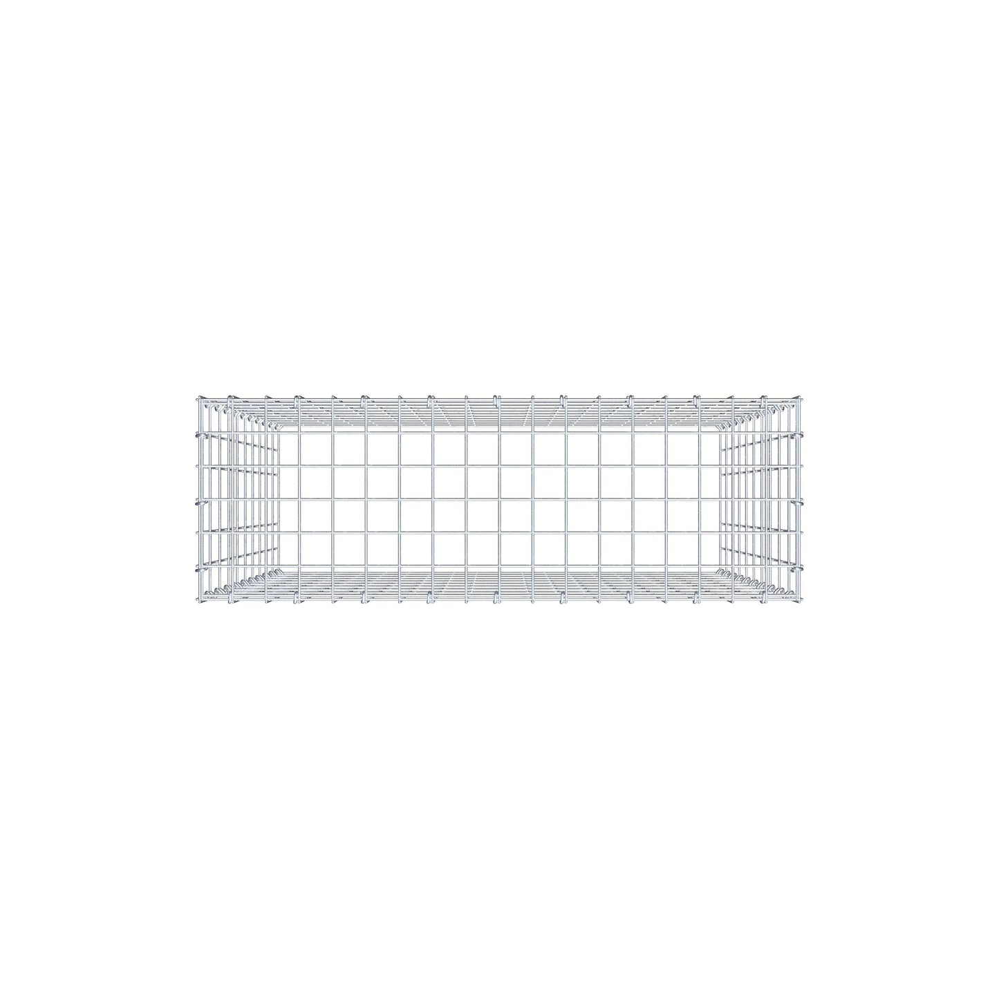 Gavión complementario de tipo 3 100 cm x 90 cm x 30 cm (L x A x P), malla 5 cm x 10 cm, anillo en C
