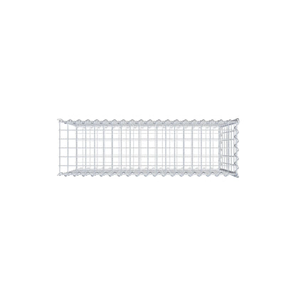 Opvokset gabion type 2 100 cm x 70 cm x 30 cm (L x H x D), maskestørrelse 5 cm x 10 cm, spiral