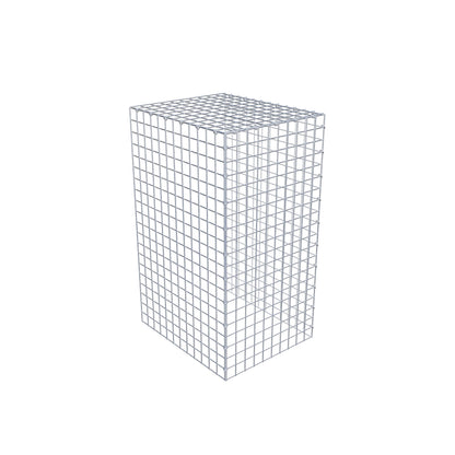 Gavión acoplable tipo 4 100 cm x 60 cm x 50 cm (L x A x P), malla 5 cm x 5 cm, anillo en C