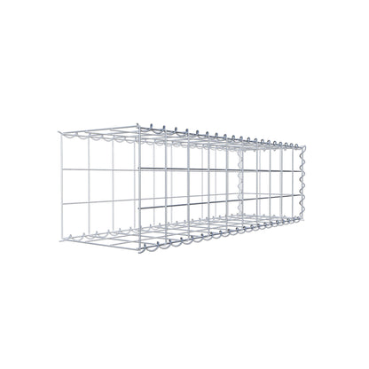 Anbaugabione Typ 2 100 cm x 30 cm x 30 cm (L x H x T), Maschenweite 10 cm x 10 cm, Spirale