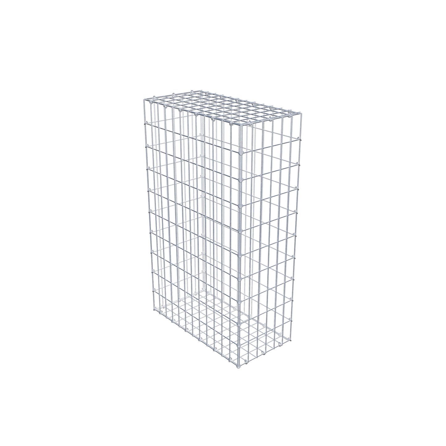 Gabion 100 cm x 60 cm x 30 cm (L x H x P), mailles 5 cm x 10 cm, anneau en C