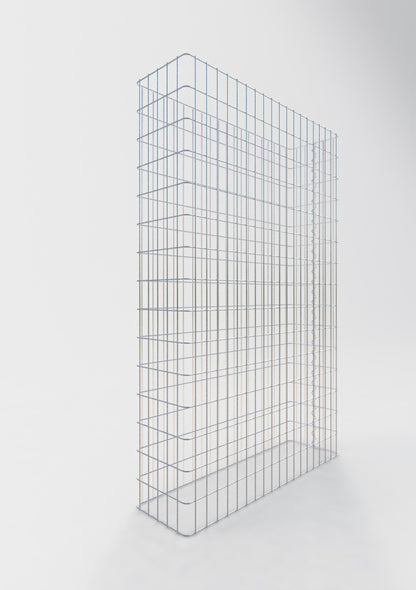 Schanskorfomheining lengte 97 cm, hoogte 200 cm, diepte 27 cm, maaswijdte 5 x 10 cm