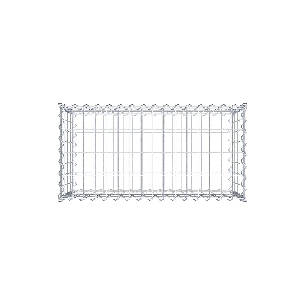 Gavión 80 cm x 40 cm x 40 cm (L x A x P), luz de malla 5 cm x 10 cm, en espiral