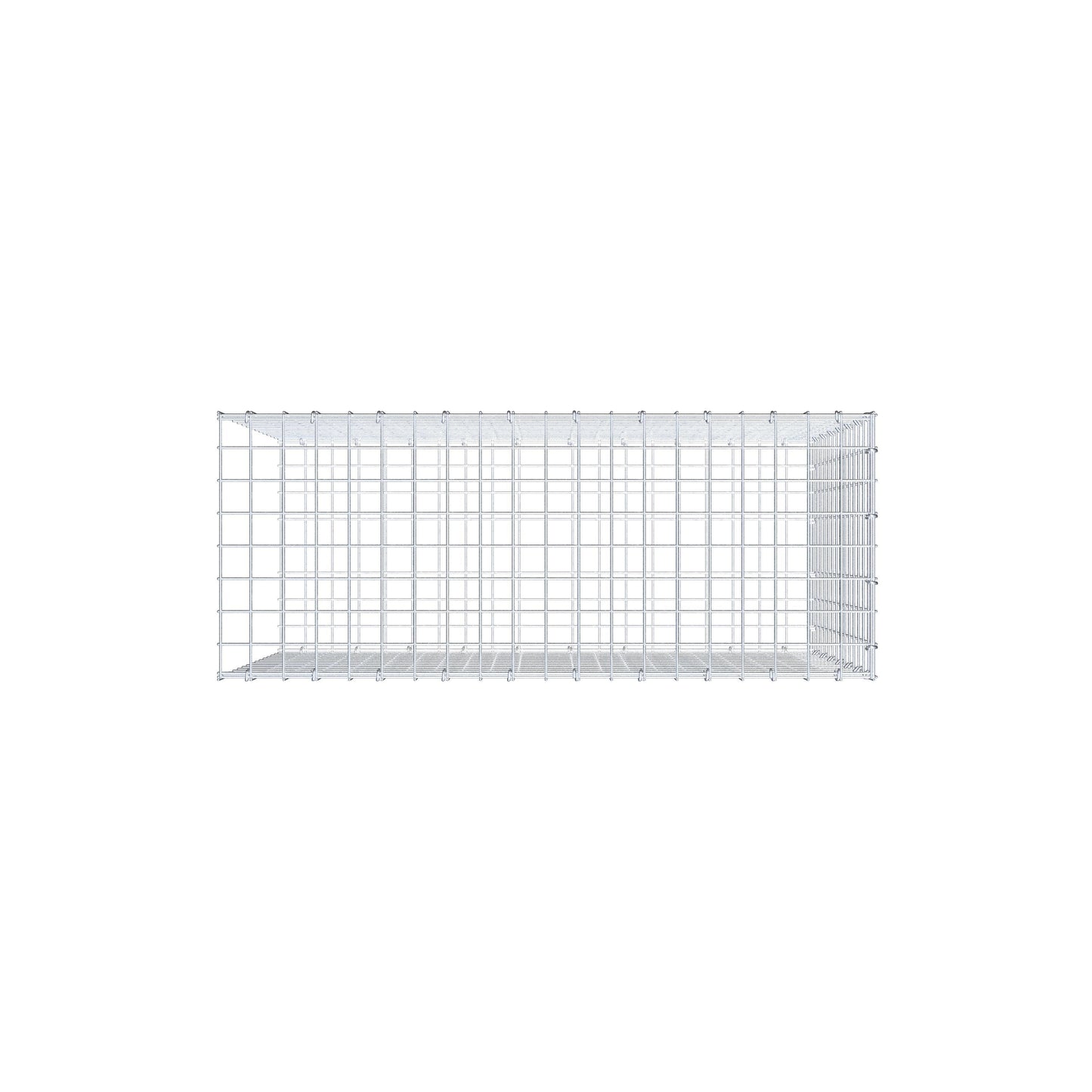 Fourche rapportée type 2 100 cm x 70 cm x 40 cm (L x H x P), mailles 5 cm x 5 cm, anneau C