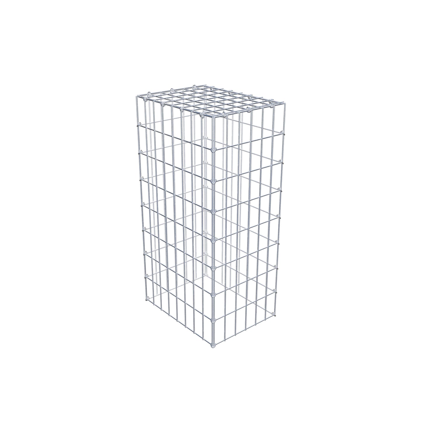 Fourche rapportée type 3 80 cm x 40 cm x 30 cm (L x H x P), mailles 5 cm x 10 cm, anneau C