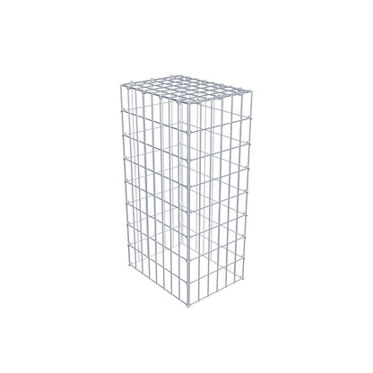 Fourche rapportée type 3 80 cm x 40 cm x 30 cm (L x H x P), mailles 5 cm x 10 cm, anneau C