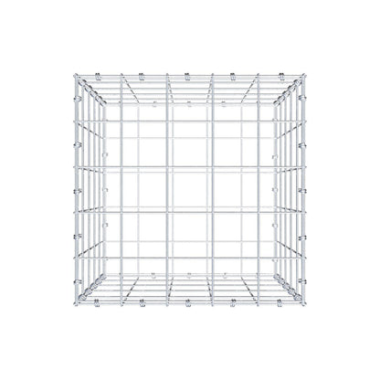 Gabione 50 cm x 50 cm x 50 cm (L x H x T), Maschenweite 10 x 10 cm, Spiralring