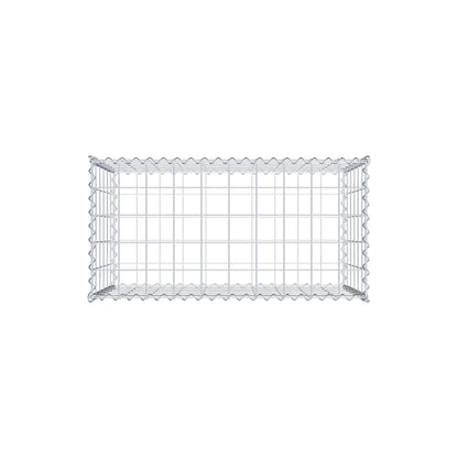 Gabione 100 cm x 60 cm x 50 cm (L x H x T), Maschenweite 10 cm x 10 cm, Spirale