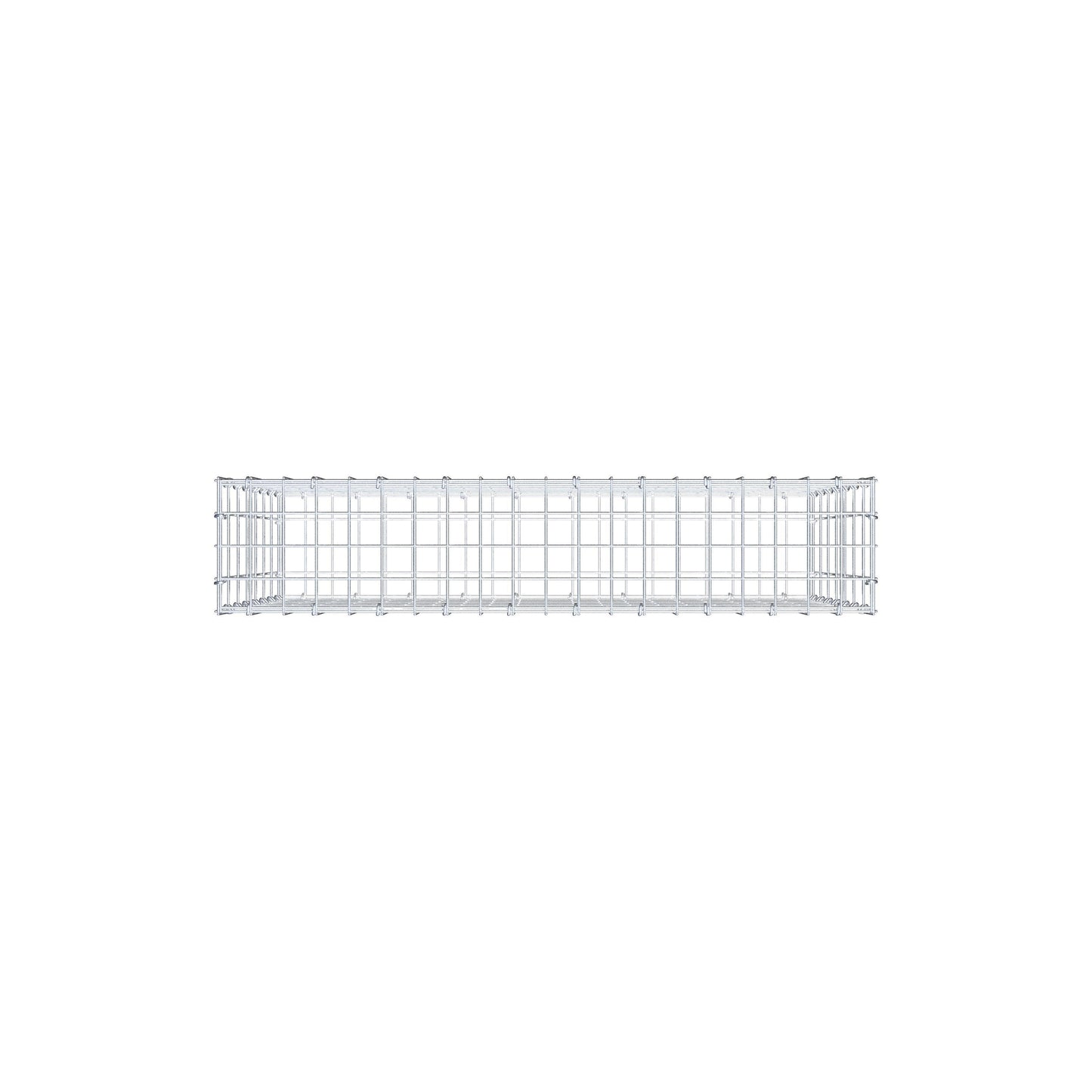 Gabion 100 cm x 70 cm x 20 cm (L x H x D), maskestørrelse 5 cm x 10 cm, C-ring