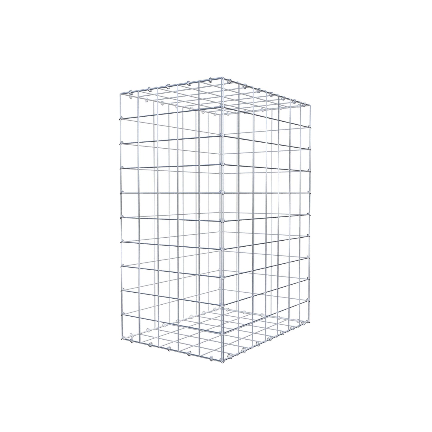Gabion 100 cm x 70 cm x 50 cm (L x H x P), mailles 10 cm x 10 cm, anneau en C