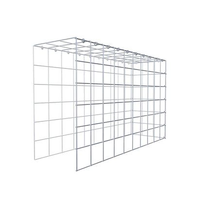 Typ 4 påbyggnadsgabion 100 cm x 60 cm x 30 cm (L x H x D), maskstorlek 10 cm x 10 cm, C-ring