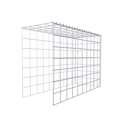 Opvokset gabion type 4 100 cm x 70 cm x 40 cm (L x H x D), maskestørrelse 10 cm x 10 cm, spiral