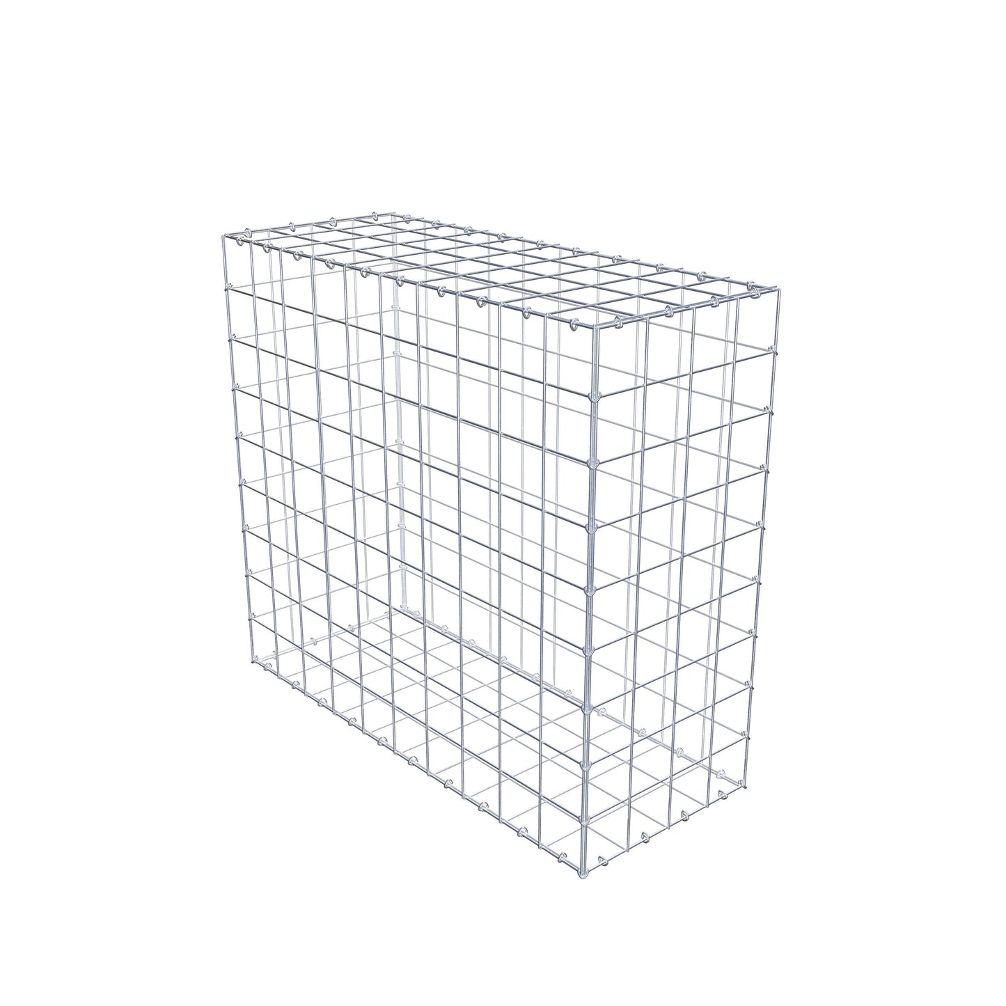 Gabione 100 cm x 90 cm x 40 cm (L x H x T), Maschenweite 10 cm x 10 cm, C-Ring