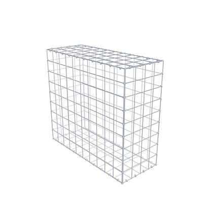 Gabione 100 cm x 90 cm x 40 cm (L x H x T), Maschenweite 10 cm x 10 cm, C-Ring