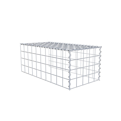 Gavión complementario tipo 4 100 cm x 40 cm x 50 cm (L x A x P), malla 10 cm x 10 cm, espiral