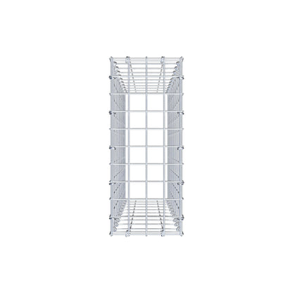 Monteret gabion type 3 100 cm x 20 cm x 50 cm (L x H x D), maskestørrelse 5 cm x 10 cm, C-ring
