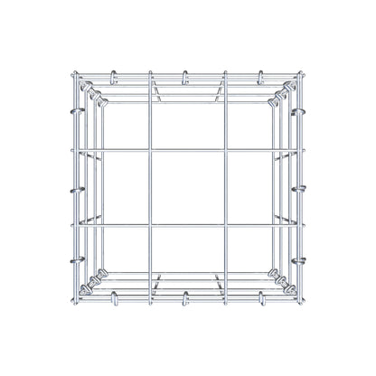 Monteret gabion type 3 30 cm x 30 cm x 30 cm (L x H x D), maskestørrelse 10 cm x 10 cm, C-ring